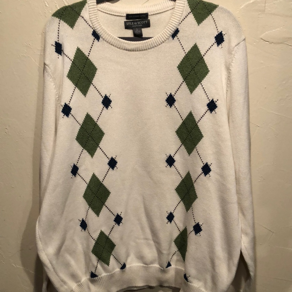 Lyle & Scott Scotland 100% combed cotton sweater. Size L - Picture 1 of 6